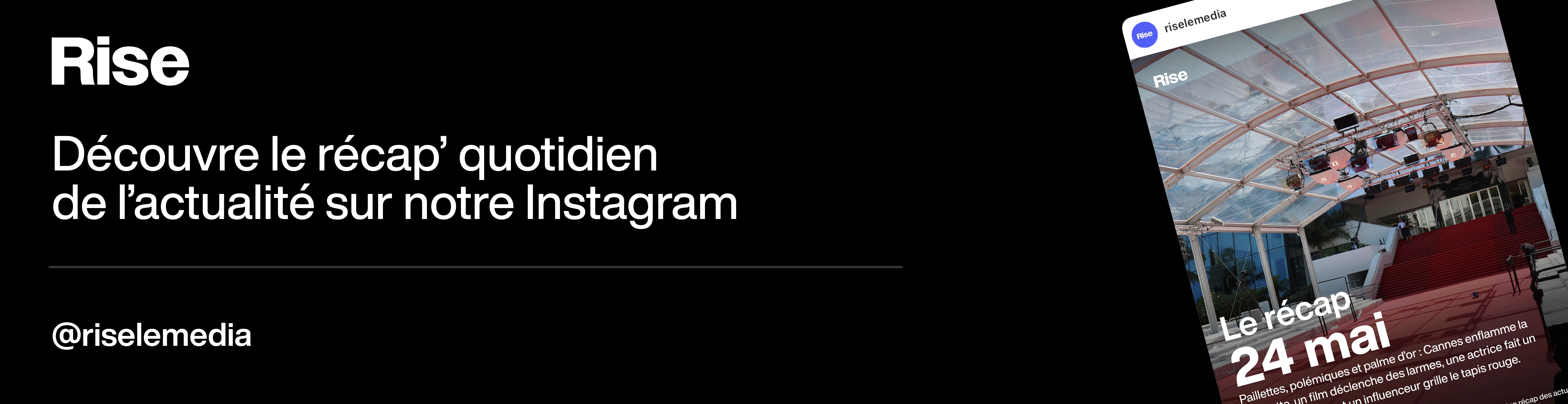 Découvrez Rise sur Instagram